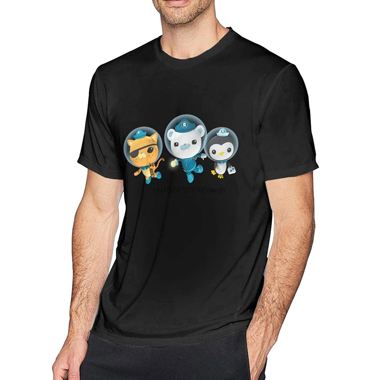 Rose Marlowe Men's T Shirt The Oc-tonauts Cotton Short Sleeve Tee | Мужская одежда