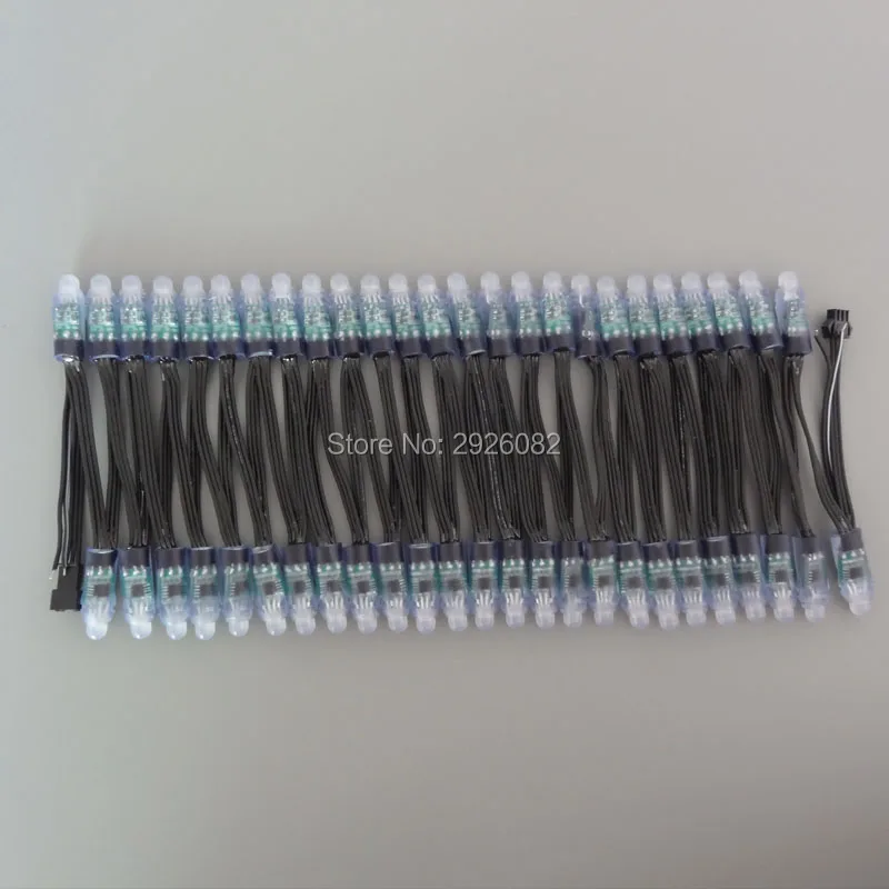 Пиксельная светодиодная RGB гирлянда WS2811 5 в пост. Тока 12 мм 18awg 100
