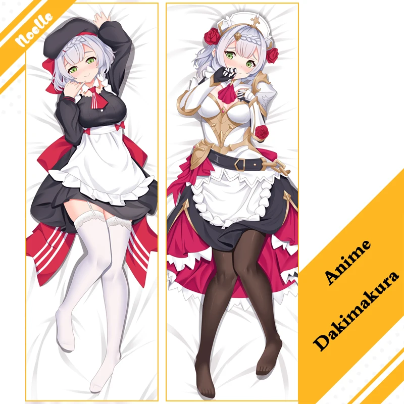 

Новая игра Genshin Impact Maid Noelle Подушка «Dakimakura» чехол обнимающая Подушка высокого качества