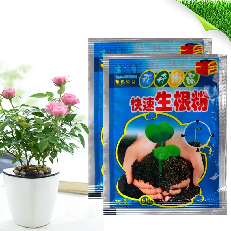 

15g/pc Plant Root Growth Hormone Universal Fast Rooting Powder Hormone Seedling Germination Cutting Clone For Plant Seed TSLM1