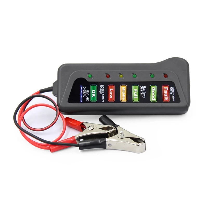 Тестер нагрузки автомобильного аккумулятора 12 В цифровой анализатор 6