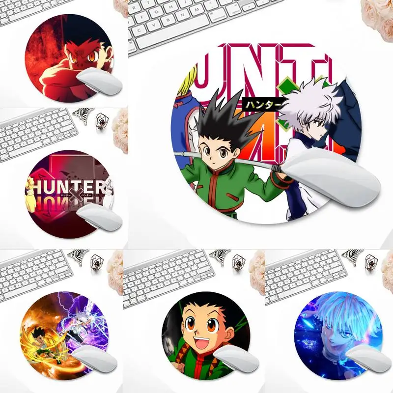 

Hunter X Hunter Killua Figure Laptop Gaming Mice Mousepad Desk Table Protect Game Work Round Mouse Mat pad Laptop Cushion
