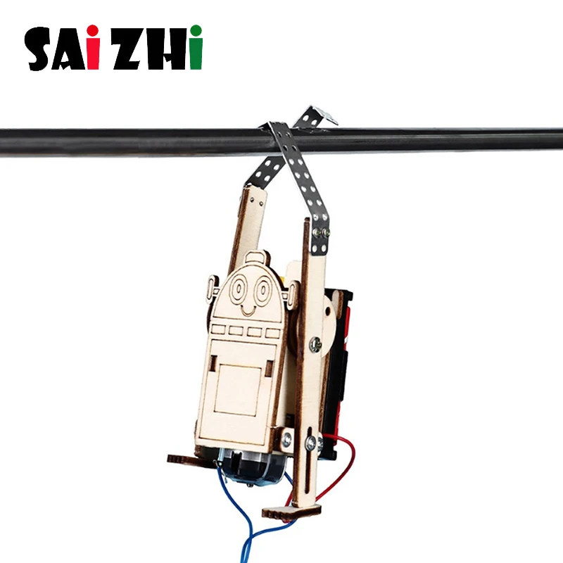 Saizhi DIY Электрический робот веревка для скалолазания детские научные открытия