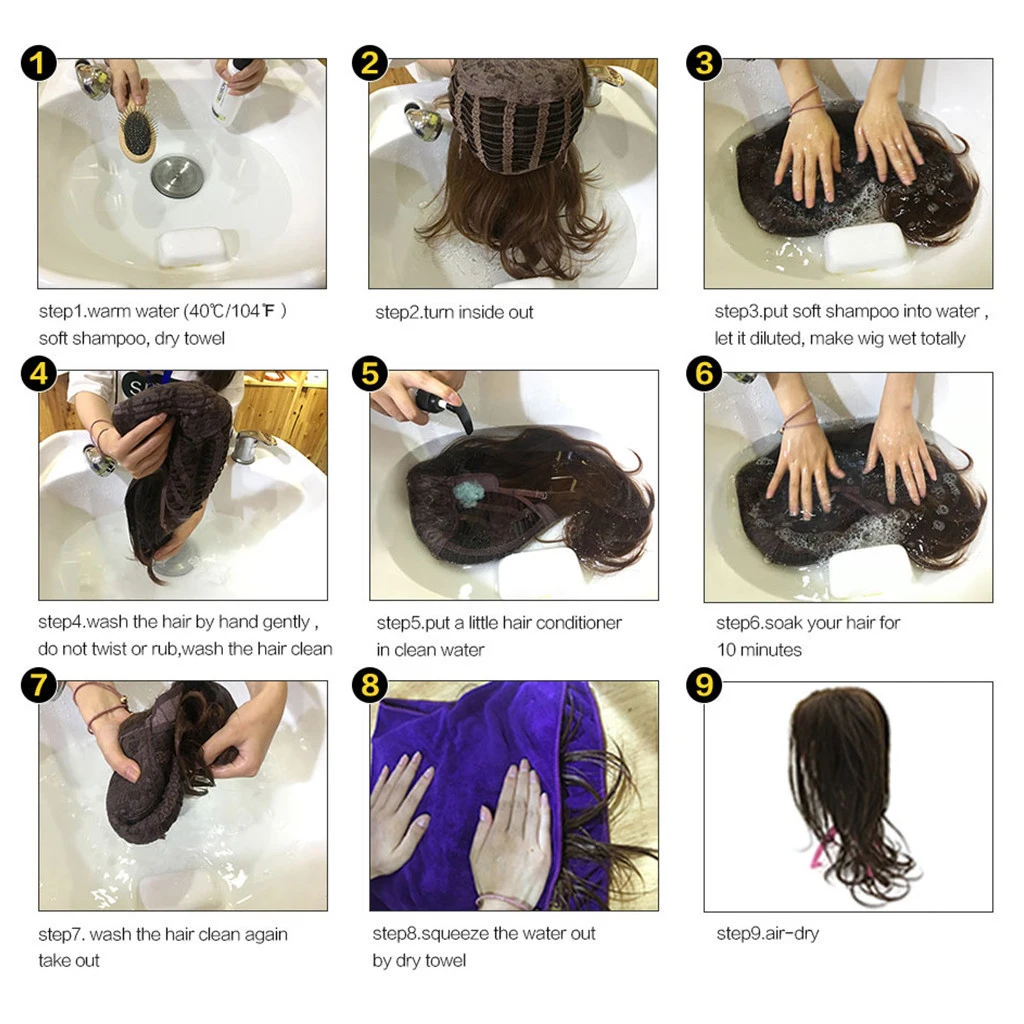 

Natural Glossy Short Bob Wigs Human Hair Wig for Women 14 inch Brown for Daily Party Cosplay