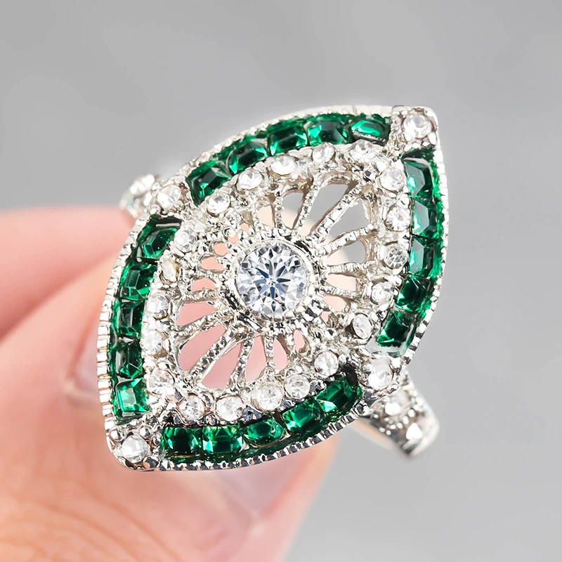 Винтажные кольца в стиле бохо с кристаллами циркония для женщин подарок