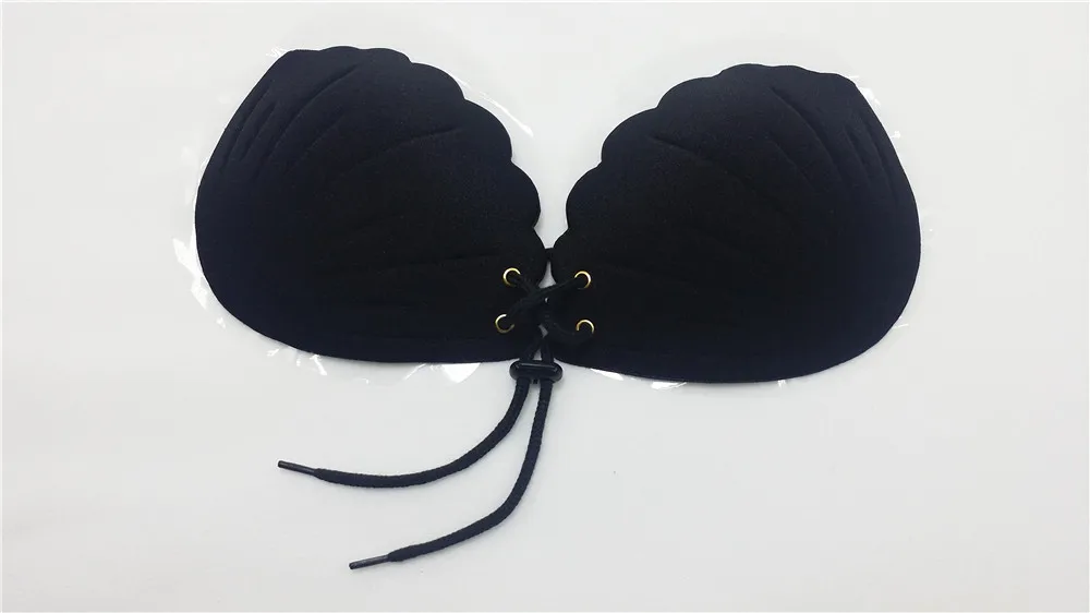 Женская самоклеющаяся клейкая оболочка без бретелек бандаж черного цвета