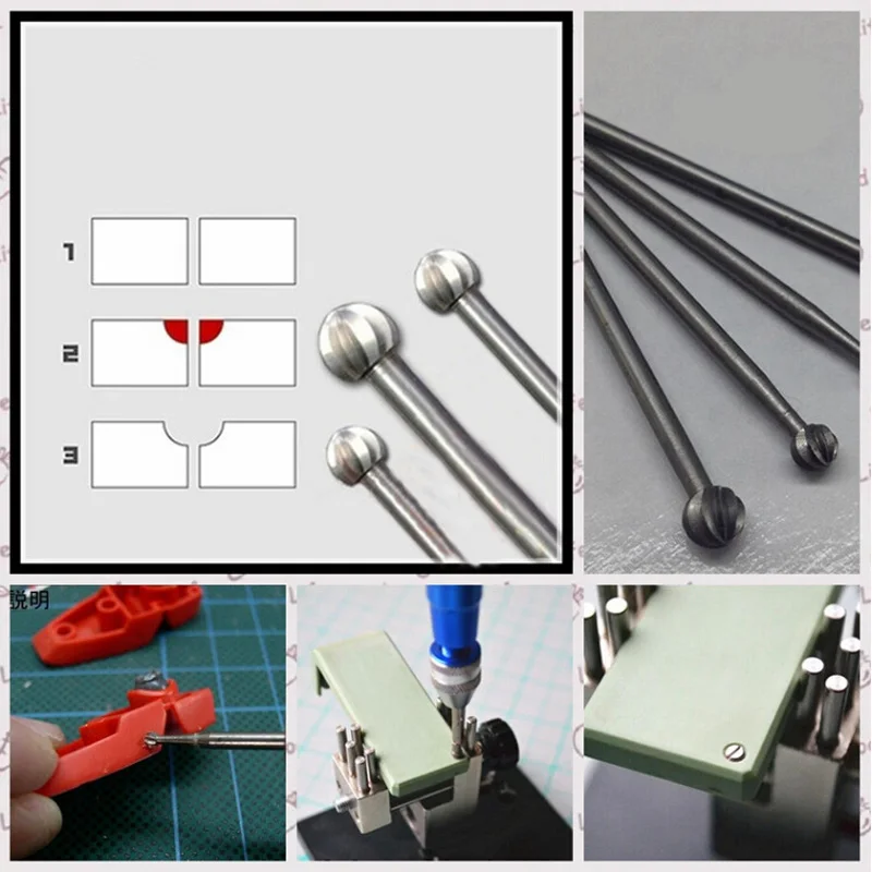 Для военной модели Gundam цельная Буровая головка деталь пластина для