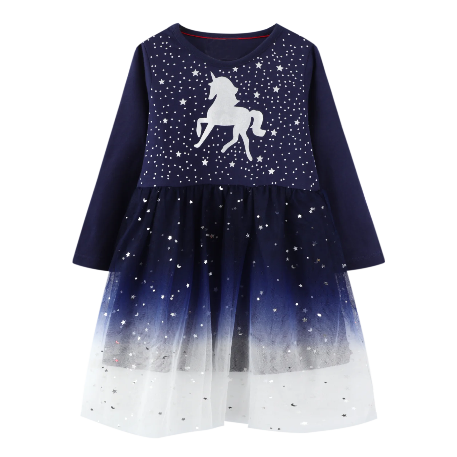 Платья для маленьких девочек Платье дня рождения с единорогом Костюм принцессы