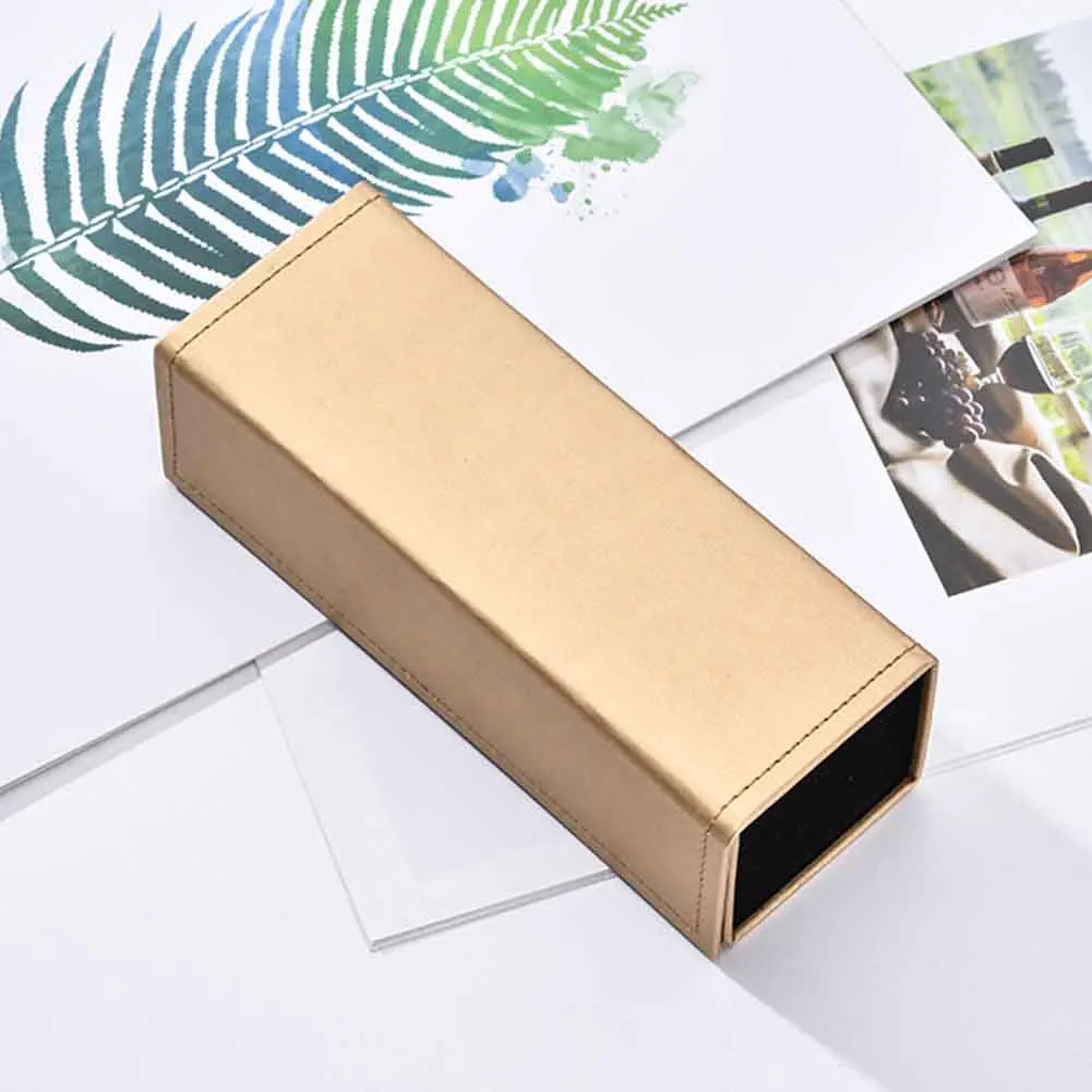 Портативные солнцезащитные очки из искусственной кожи для улицы твердый