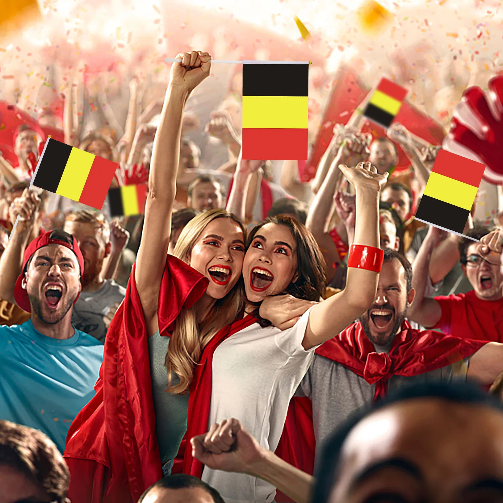 

Decoration Flags Belgian Flag Holding The Flag Of Sports Clubs Fans Festival Activities Cheering Flag Sports Games Banners Flags
