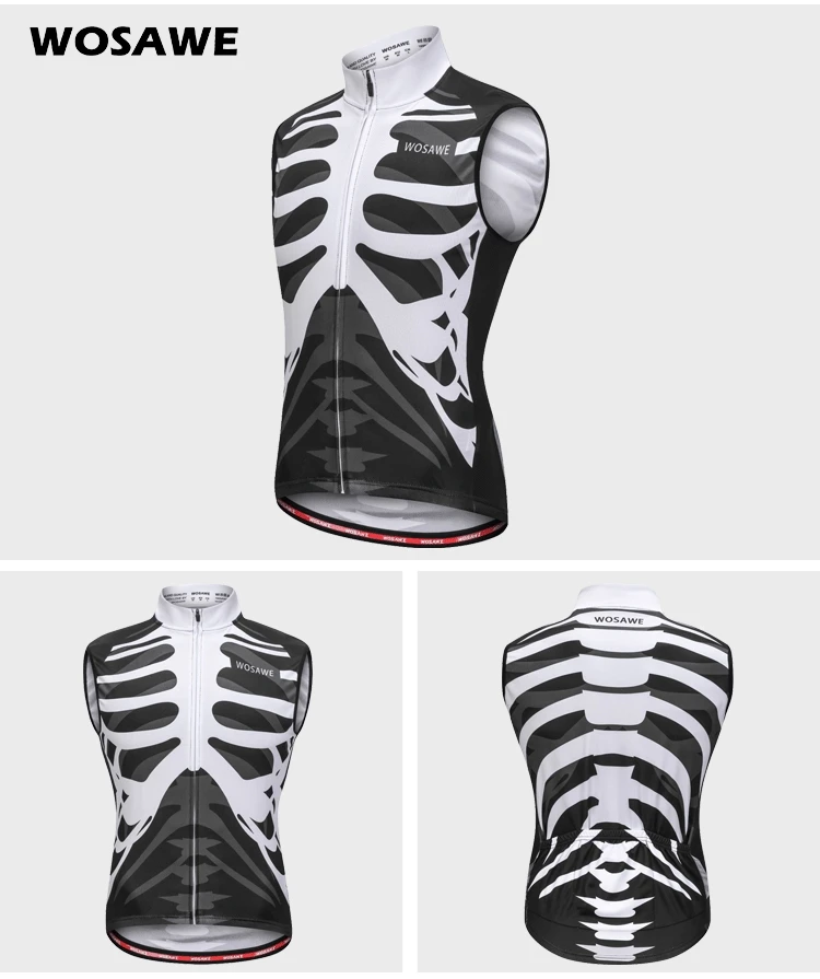 WOSAWE Refective жилет для велоспорта Одежда горного велосипеда дышащая быстросохнущая
