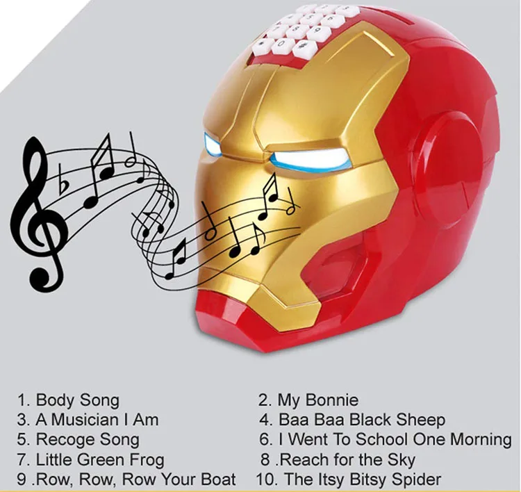 Большой Железный человек Копилка Marvel денежная Монета коробка Moneybox Alcanscia Creativas большая электронная копилка для детей Vibrato