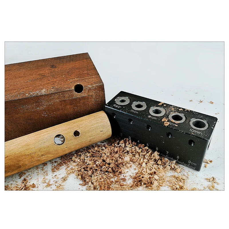 

Wood Doweling Jig Straight Angle Guide Pocket Hole Jig Kit Aluminum Hole Drill Guide Locator Carpentry Woodworking DIY Tools
