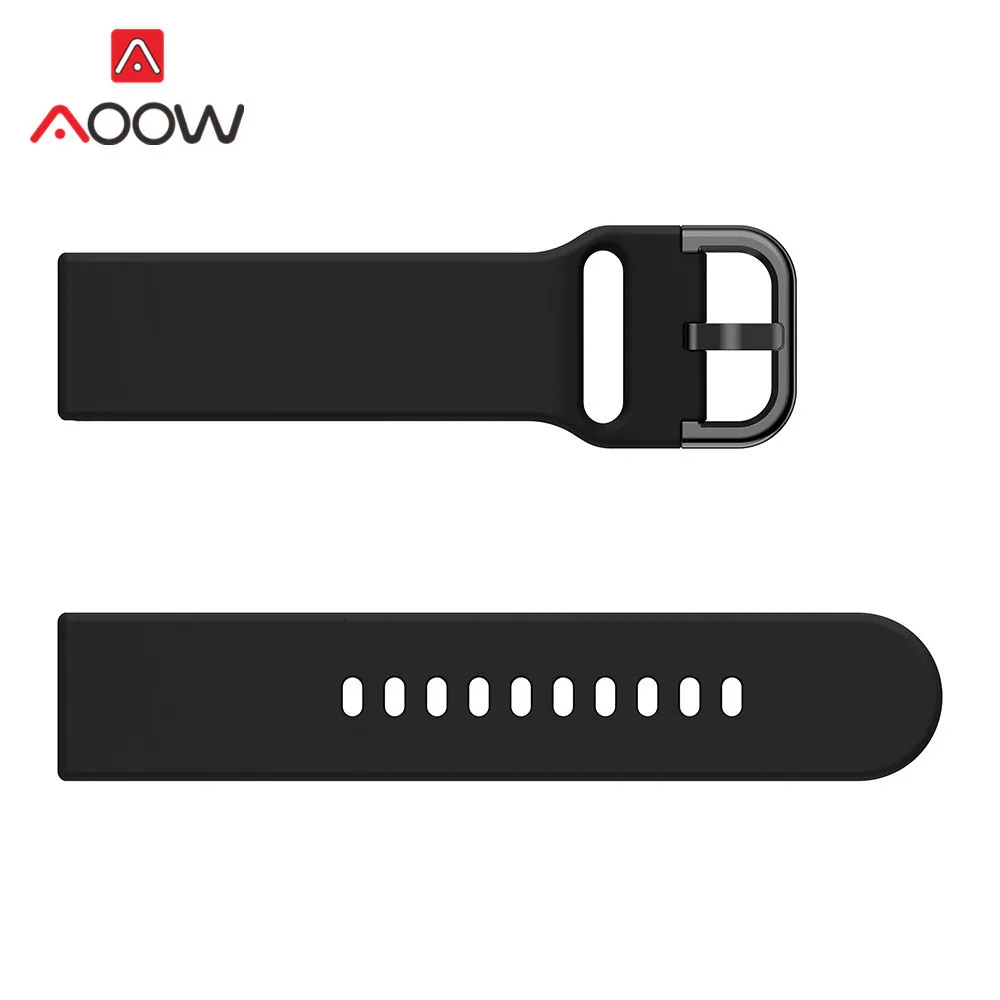 20 мм силиконовый ремешок для часов для samsung Galaxy Watch Active 42 мм Garmin Huami Amazfit bip huawei сменный Браслет