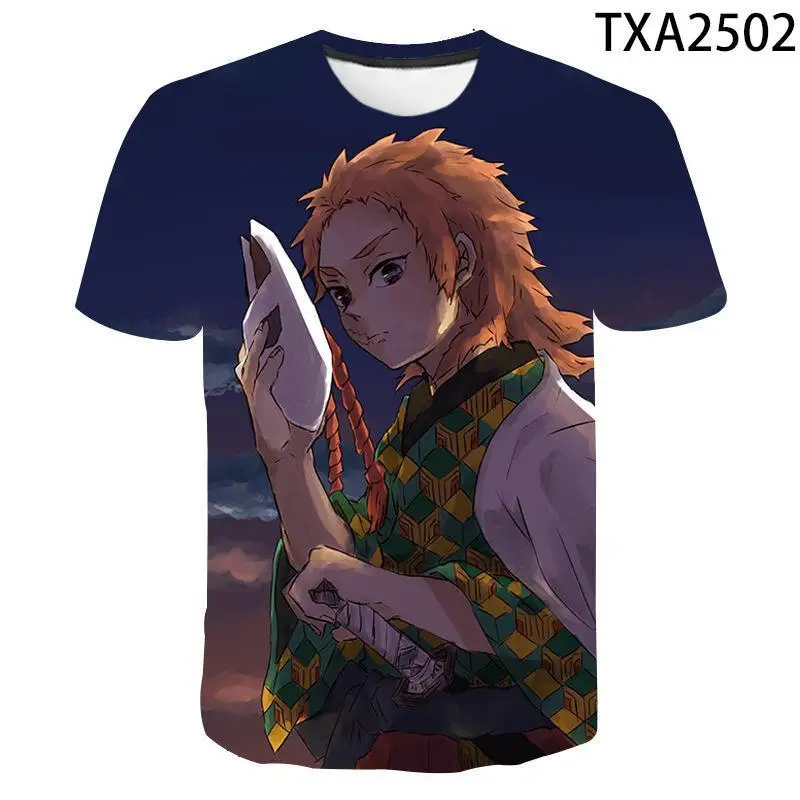 

Anime Demon Slayer's Blade Polyester Full Size T-shirt Men's and Women's Short Sleeve