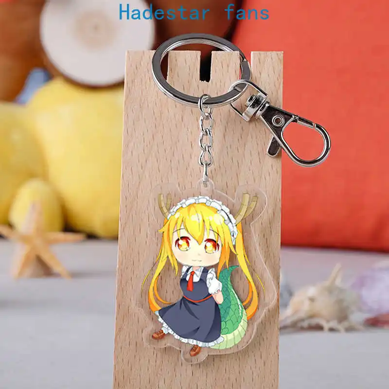 10 шт./лот аниме Miss Kobayashi's Дракон горничная акриловая игрушка брелок Kanna Tohru