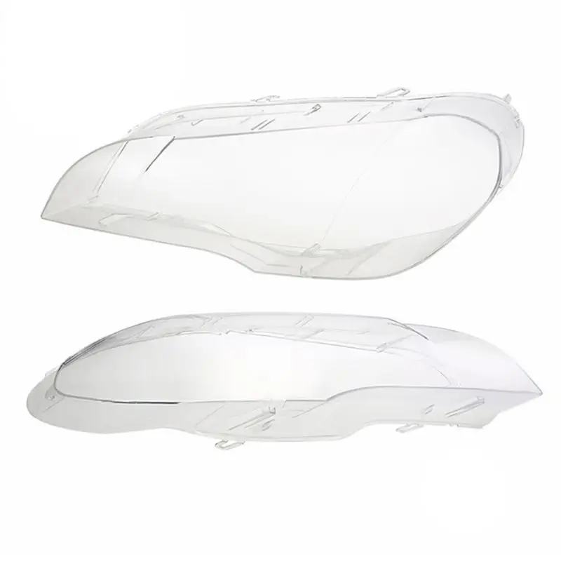 

1Pair Car Headlight Glass Cover Headlight Lens Light Cover For B~mw X5 E70 07-13