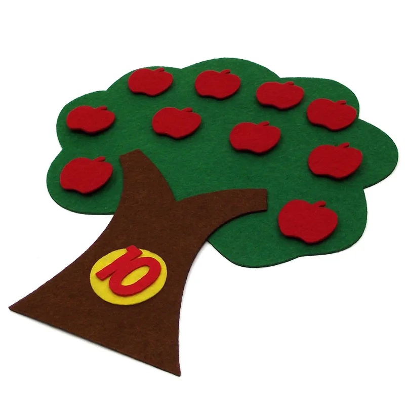 New Montessori Teaching Aids Apple Trees Math Toys Kindergarten manual DIY Weave Cloth Early Learning Education | Игрушки и хобби