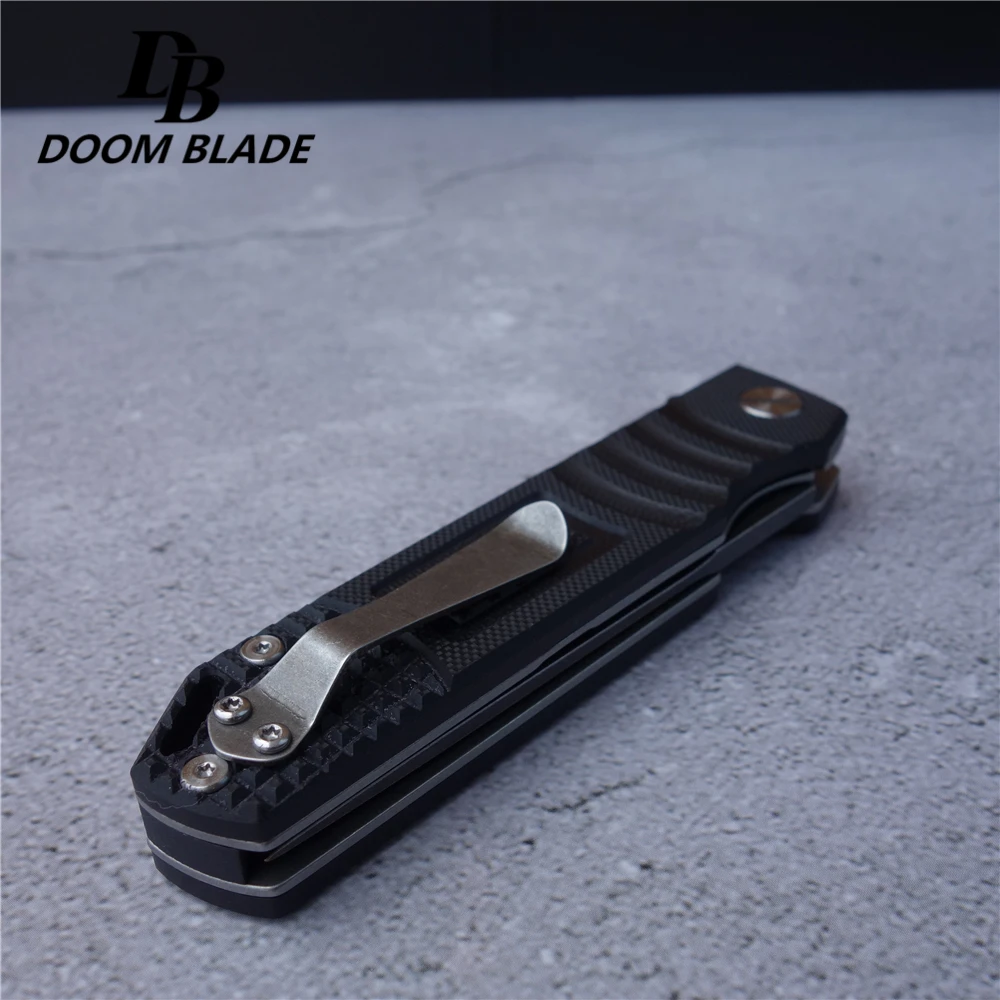 Тактический нож D2 стальной клинок G10 складной охотничий ручной работы для