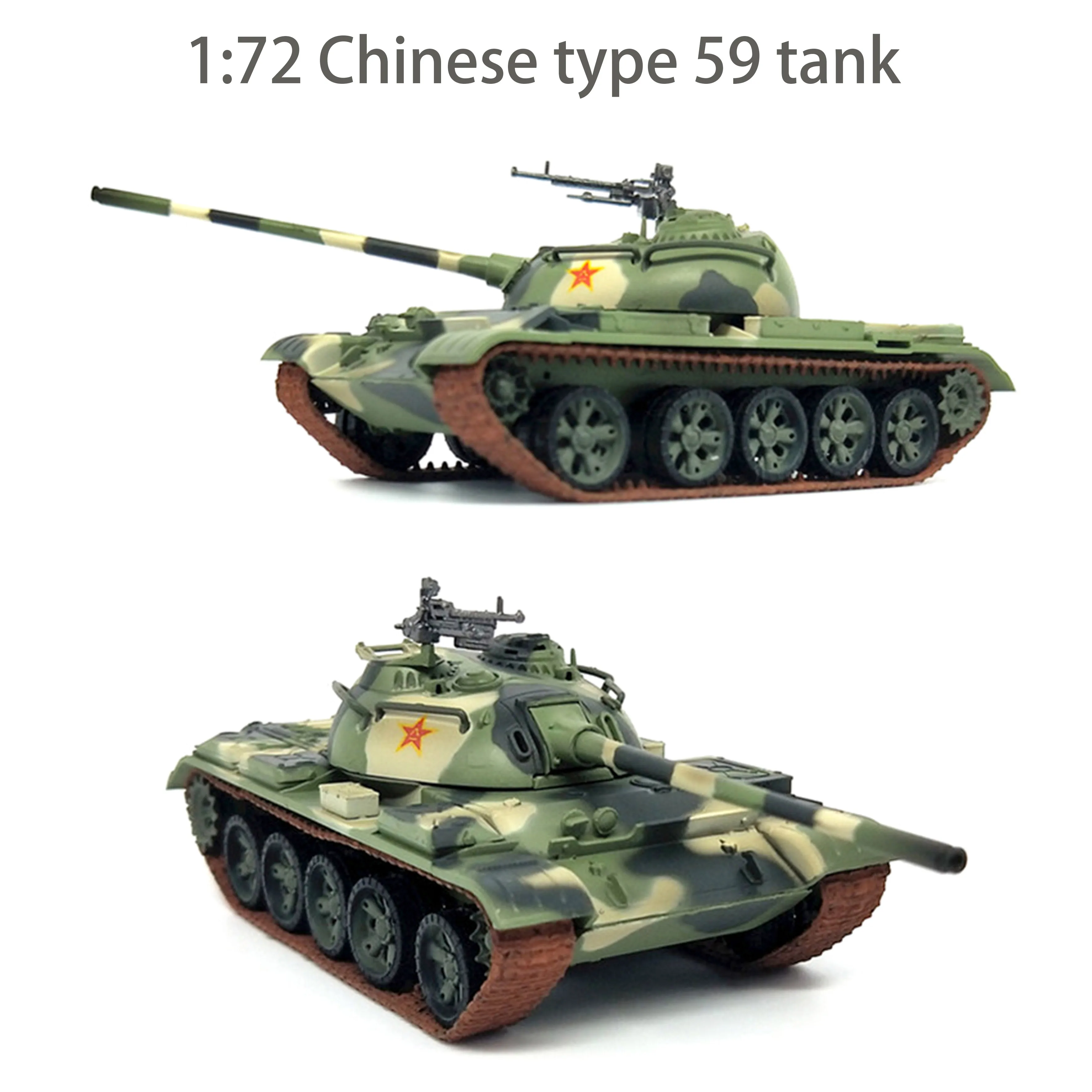

1:72 Chinese type 59 tank Imitation of t55 tank Finished product model