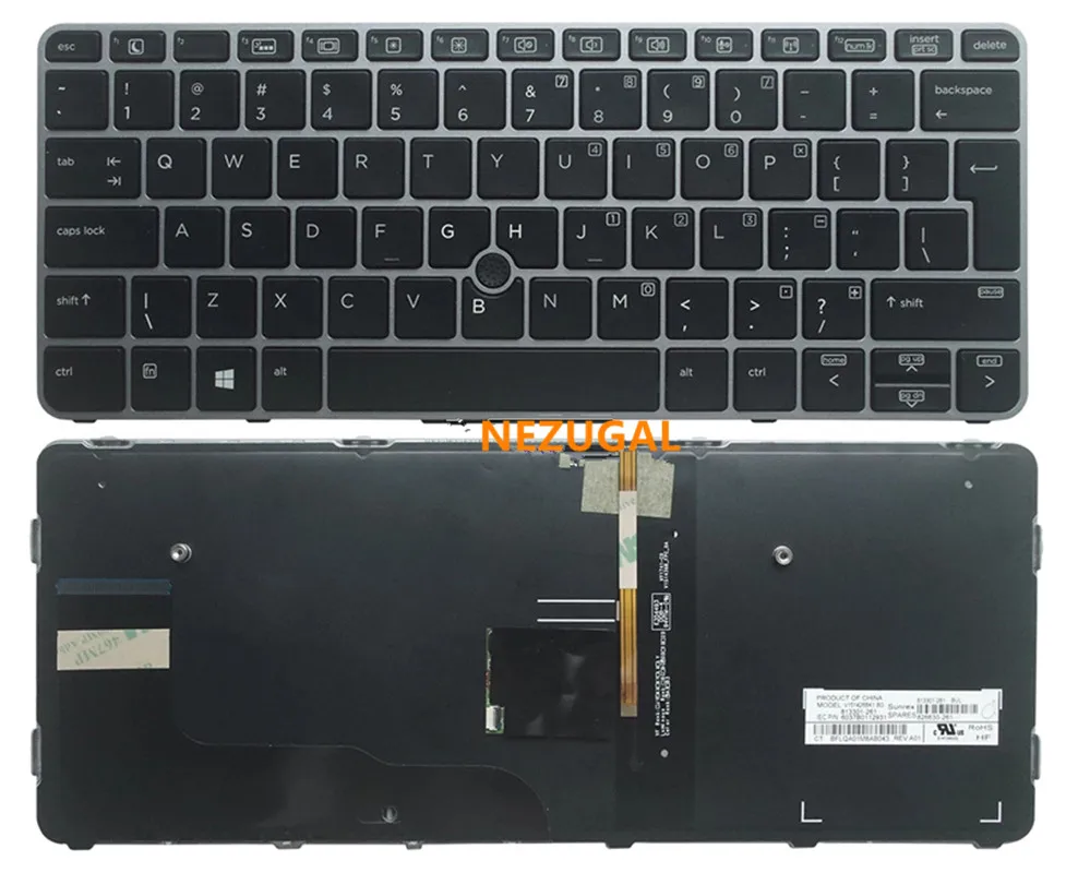 

Клавиатура с подсветкой для ноутбука HP Elitebook 725 828 820 G3