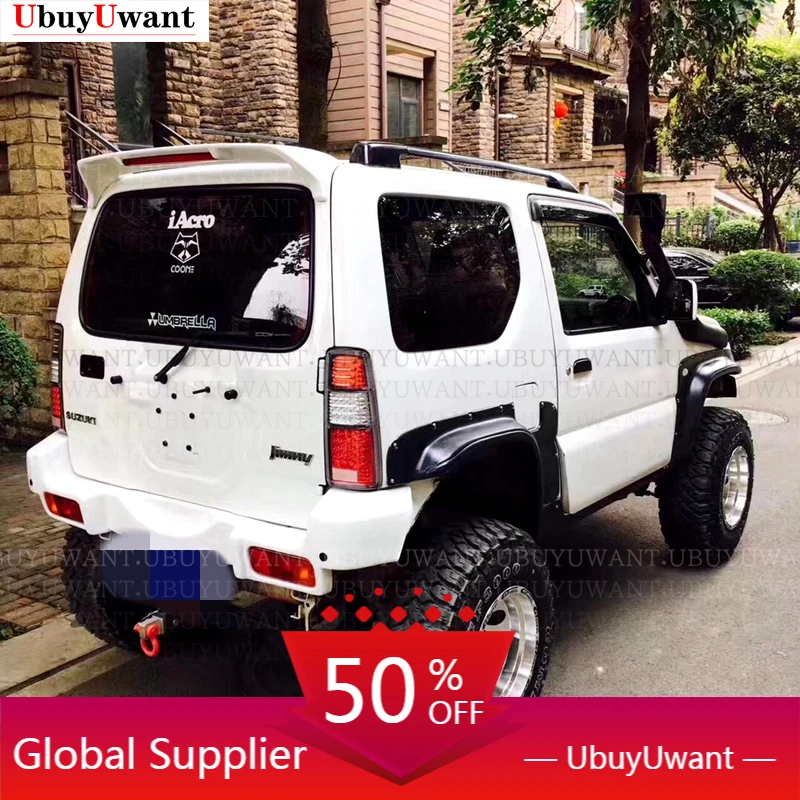 

Для CarSuzuki JIMNY 2007 - 2016 автомобильный Стайлинг Высокое качество ABS пластик Неокрашенный задний спойлер багажник губа крыло светильник кой