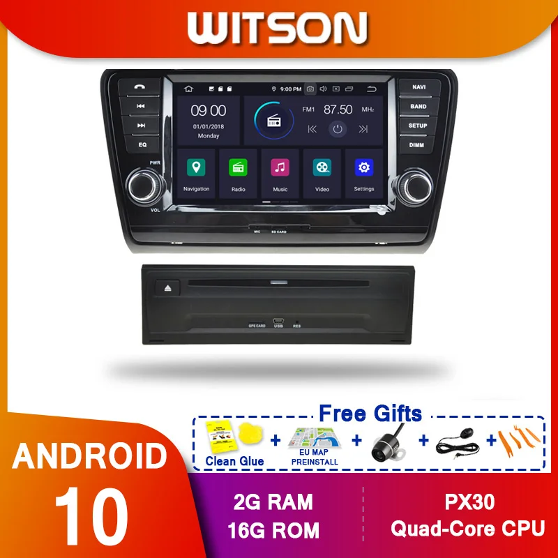 WITSON! Автомобильный DVD плеер Android 10 Octa core PX5 для Volkswagen SKODA OCTAVIA 2013 IPS экран 4 ГБ ОЗУ 64 Гб