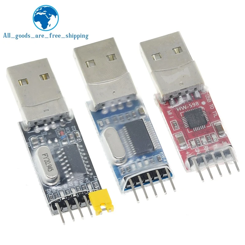 3 шт./лот = 1 шт. PL2303HX + CP2102 CH340G USB для TTL arduino PL2303 5PIN модуля UART | Электронные компоненты