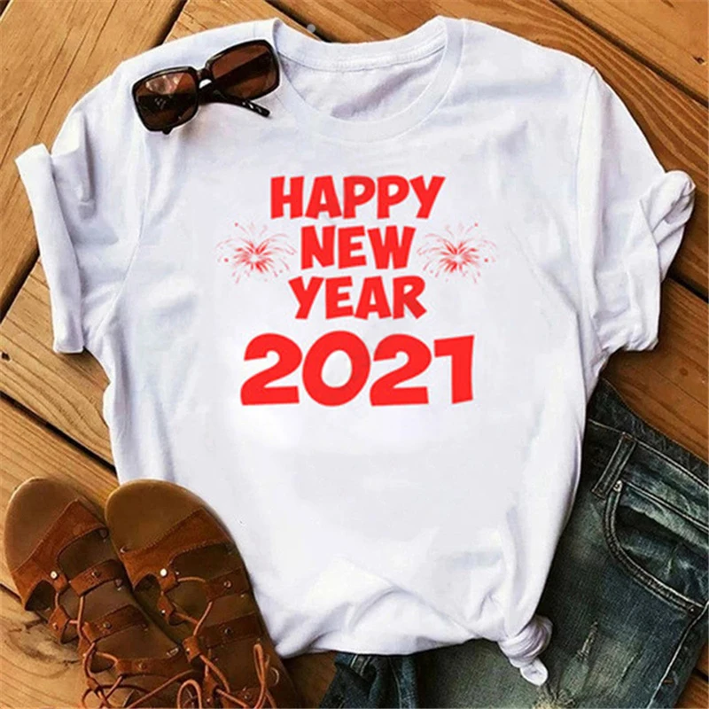 

Модные футболки унисекс с коротким рукавом и надписью «Hello 2020» на новый год