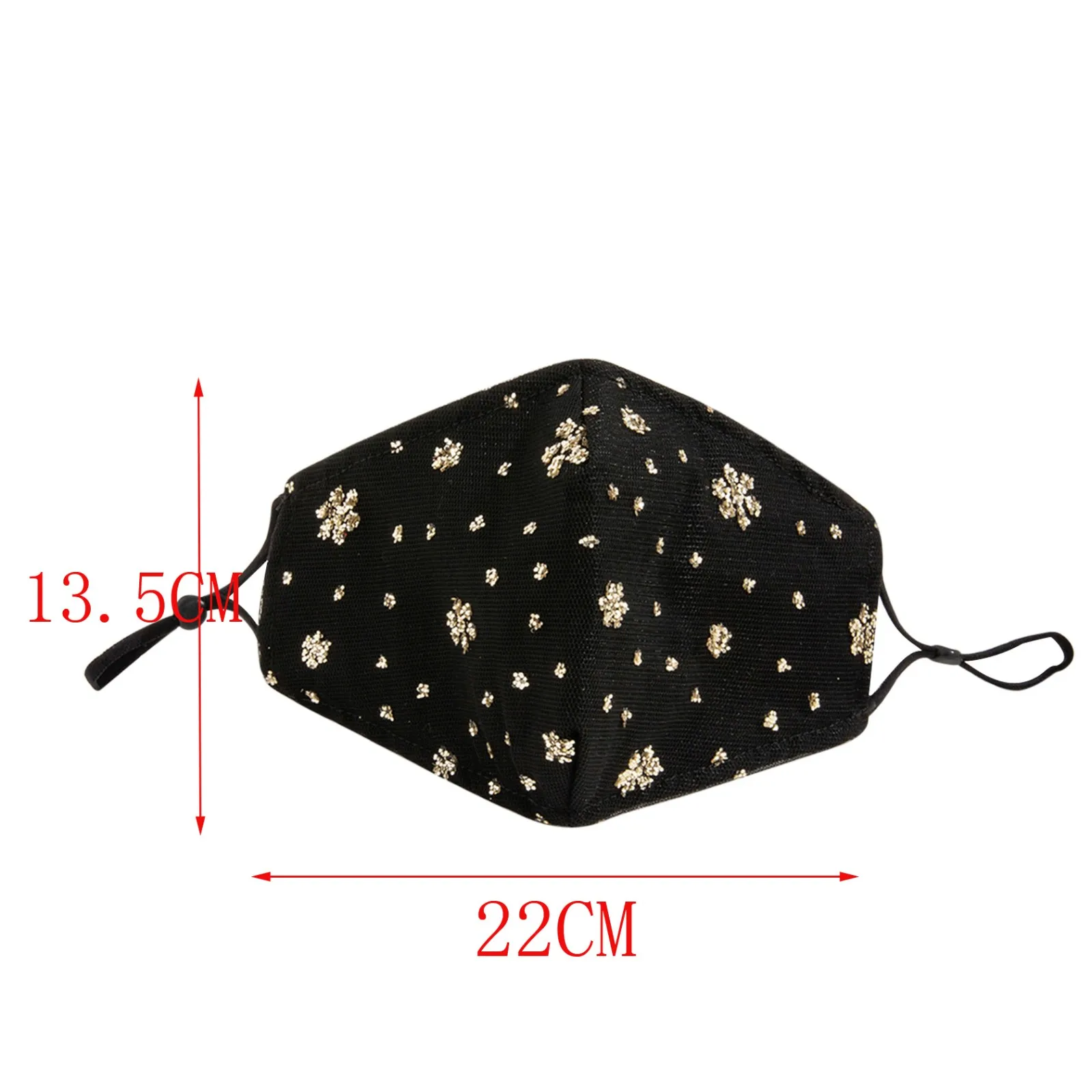 

Washable Reusable Face Mask Adult Maskforface Women Fashion Sequin Printing Windproof Foggy Haze Mask Cotton Mask Mascarillas