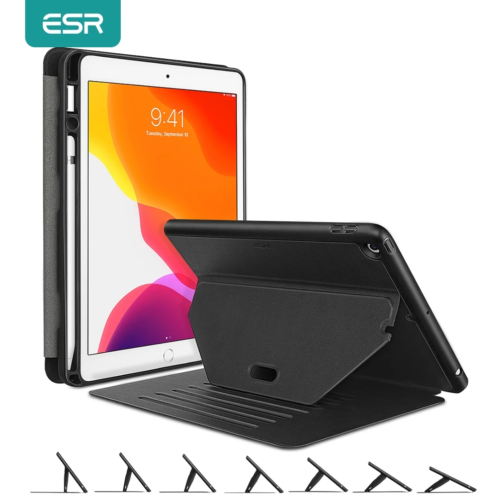 Чехол ESR для iPad Pro 12 9 чехол 2021 2020 11 Air 4 8 7 с позициями чехол-подставка держателем |