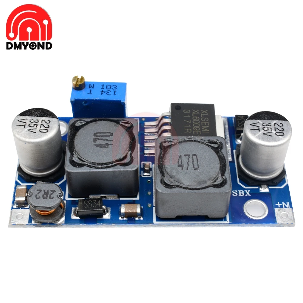 Автоматический Бак MOSFET 12 В постоянного тока XL6009 преобразователь Bost Регулируемый