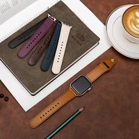 leather loop strap for apple watch band 44mm 40mm 42mm 38mm watchband for iwatch series 6 5 4 3 2 1 se bracelet belt accessories