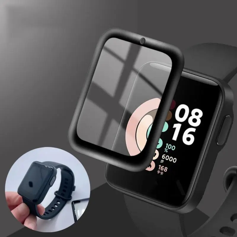 

3D Curved Edge Full Soft Protective Film Cover For Xiaomi Mi Watch Lite Screen Protector Not Glass For Mi Watch Lite Protector