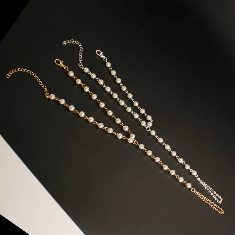 Fashion Chain & Link Bracelets Women Metal Hand Harness Beads Slave Finger Ring Boho Jewelry | Украшения и аксессуары