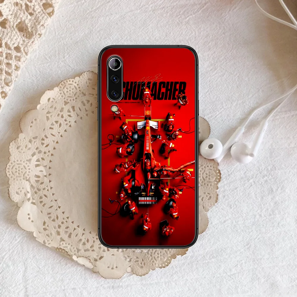 

Michael Schumacher F1 Phone case For Xiaomi Mi note 10 A3 9 MAX 3 A2 8 9 Lite Pro ultra black Waterproof Painting Funda Luxury