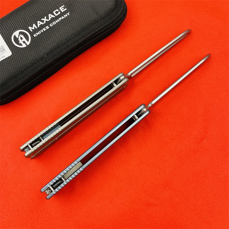 Ручка Maxace SCORPIUS M390 из титанового сплава ручка с бабочкой для тренировок