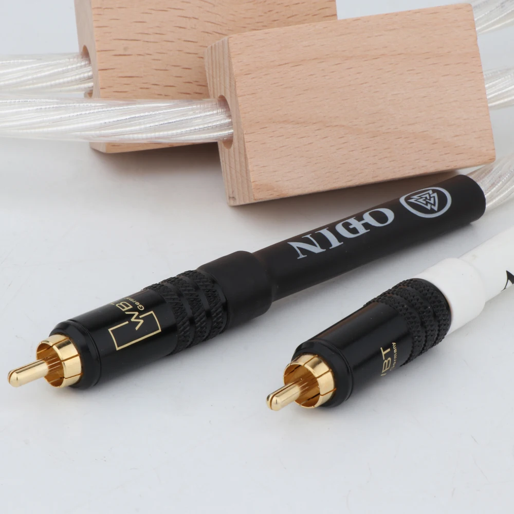 Пара Nordost Odin Supreme ссылка Interconnect RCA аудио кабель с WBT0144 24K позолоченный штекер|rca