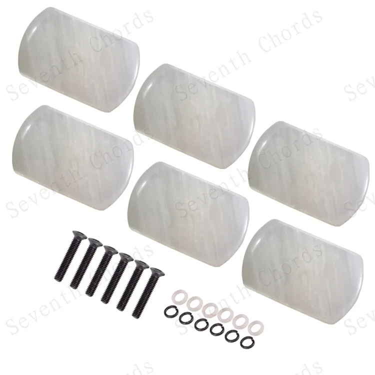6 шт. резиновые большие прямоугольные колышки для тюнинга гитары тюнеры головки
