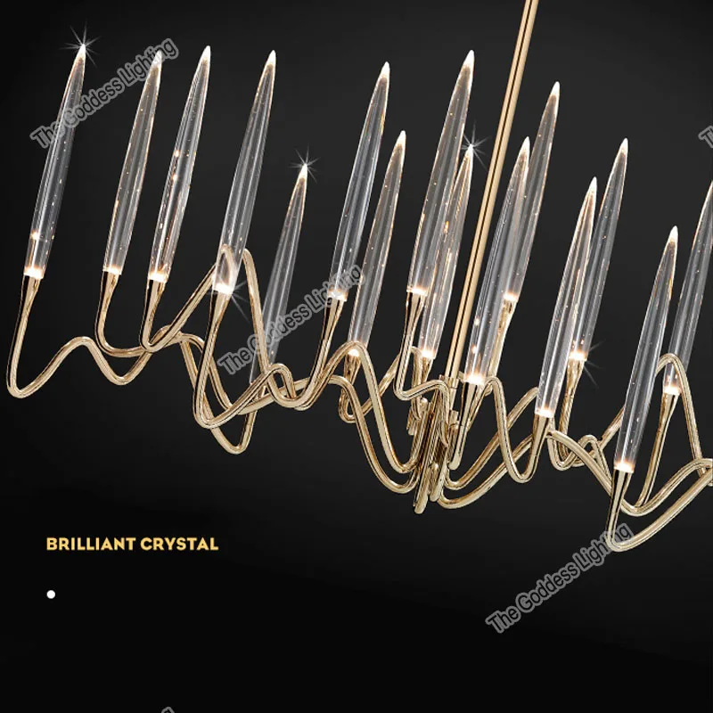 

Crystal Ceiling LED Chandeliers Modern Luxury Candle Hanging Lights For Home Decoration Kitchen Dining Room Indoor Lighting Lamp