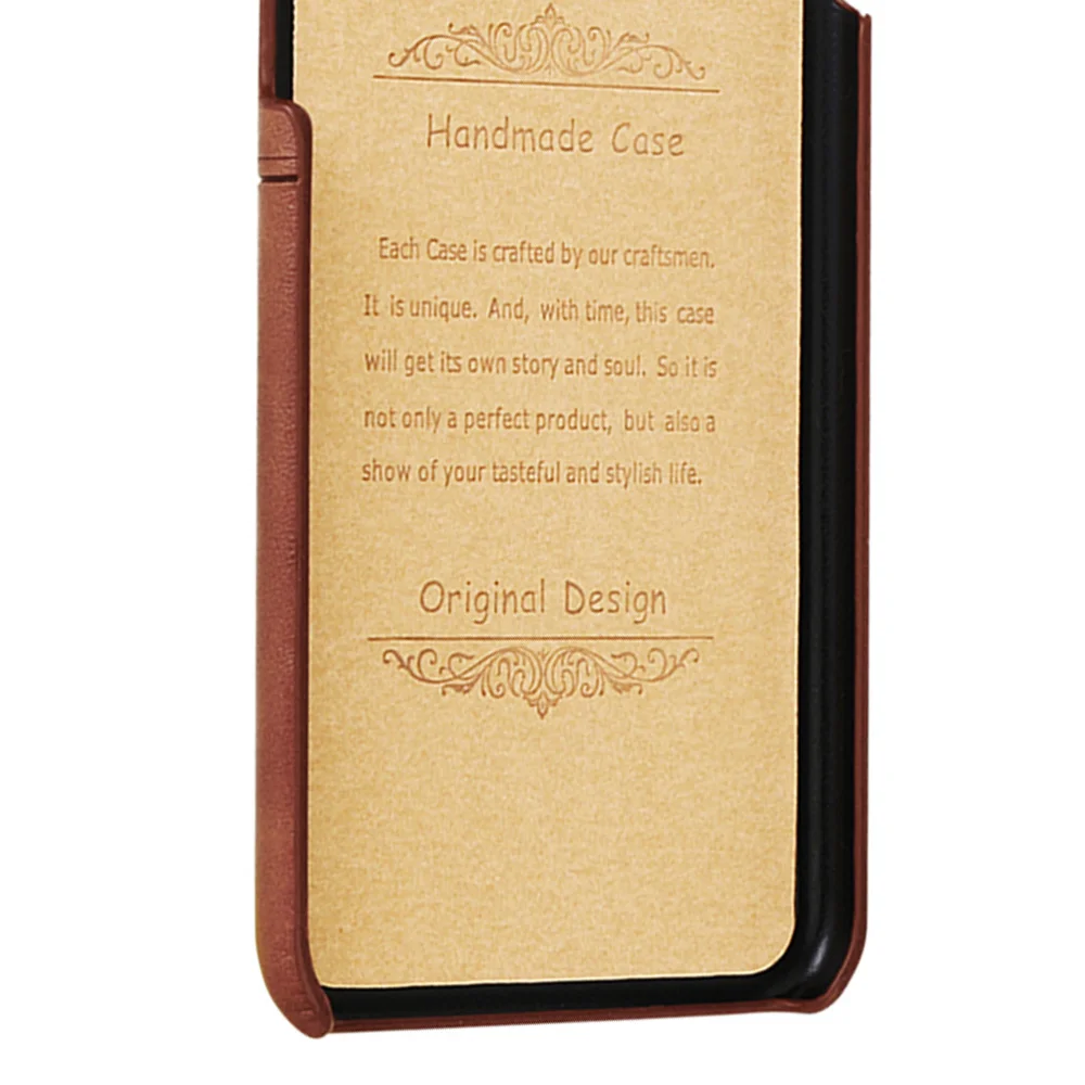 Античный прошитый чехол для телефона из искусственной кожи элегантный