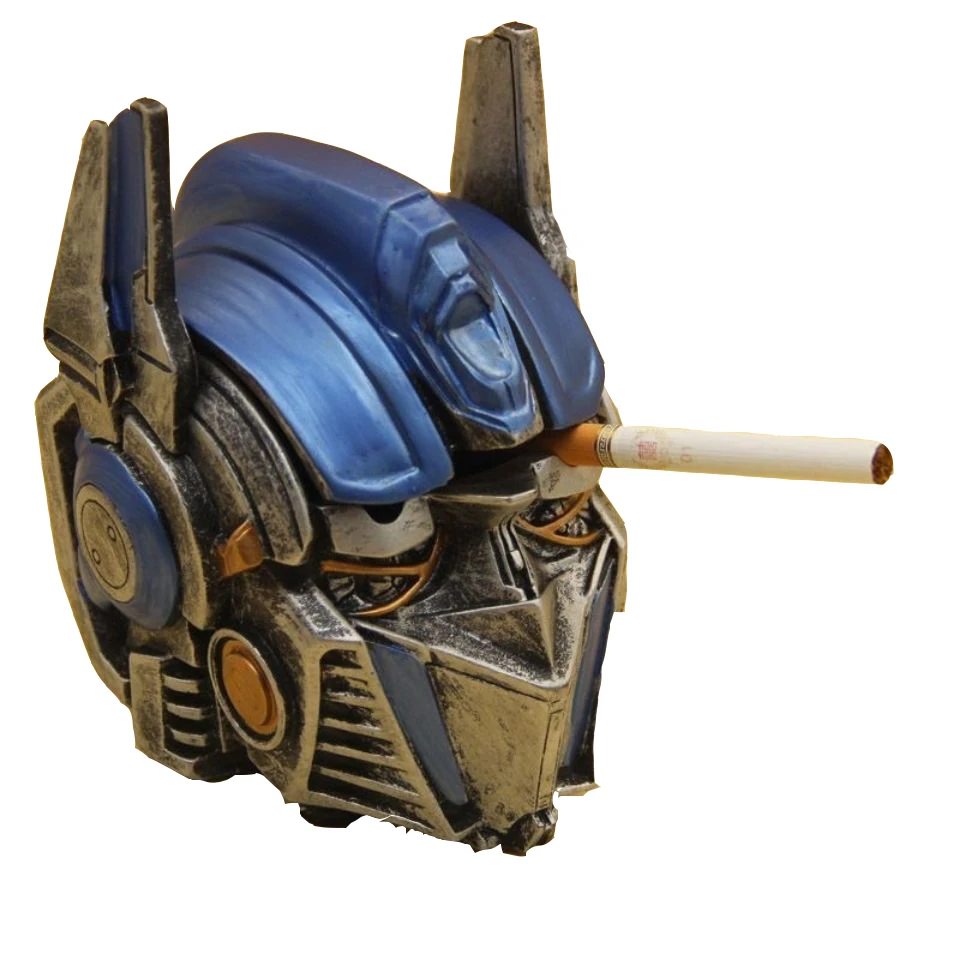 Модель робота трансформера пепельница из смолы игрушечные фигурки Железного