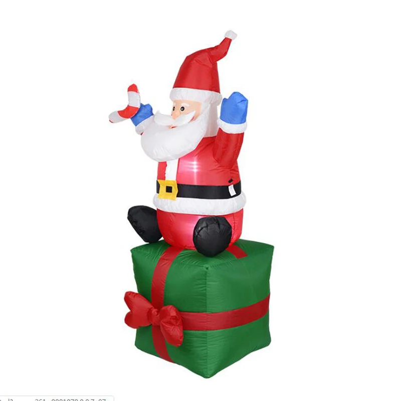 

1.5m/1.8m Christmas Inflatable Snowman Doll LED Night Light Figure Garden Toys Party Christmas Decorations New Year US EU Plug