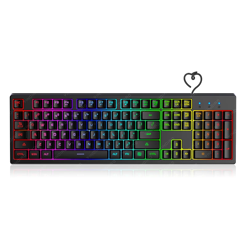 

Mechanical Gamer Keyboard Game Key Change Support 19 Keys Without Conflict Adjustable Dazzle Mixed Backlight