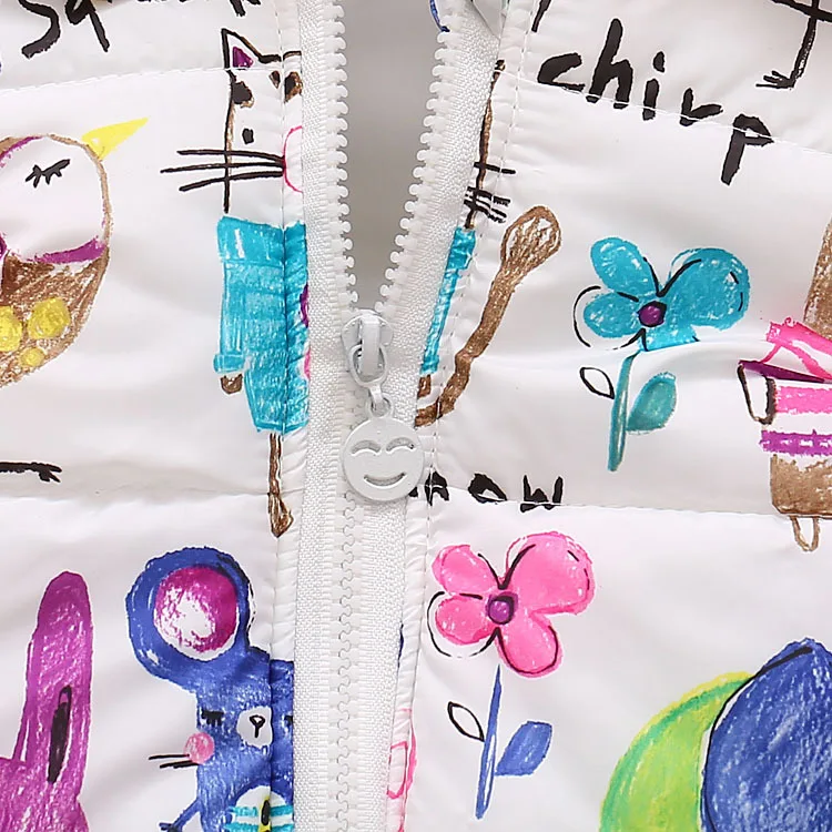 Жилеты для маленьких мальчиков зимняя одежда с мультяшной мышкой и девочек