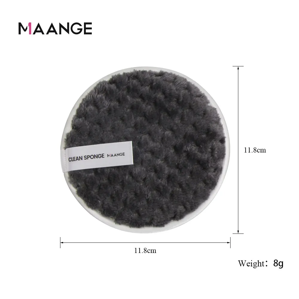 MAANGE 1 Pcs Makeup Remover Wipes Microfiber Cloth Washing Pads Towel Face Reusable Cleansing Sponge Puff Super Soft | Красота и