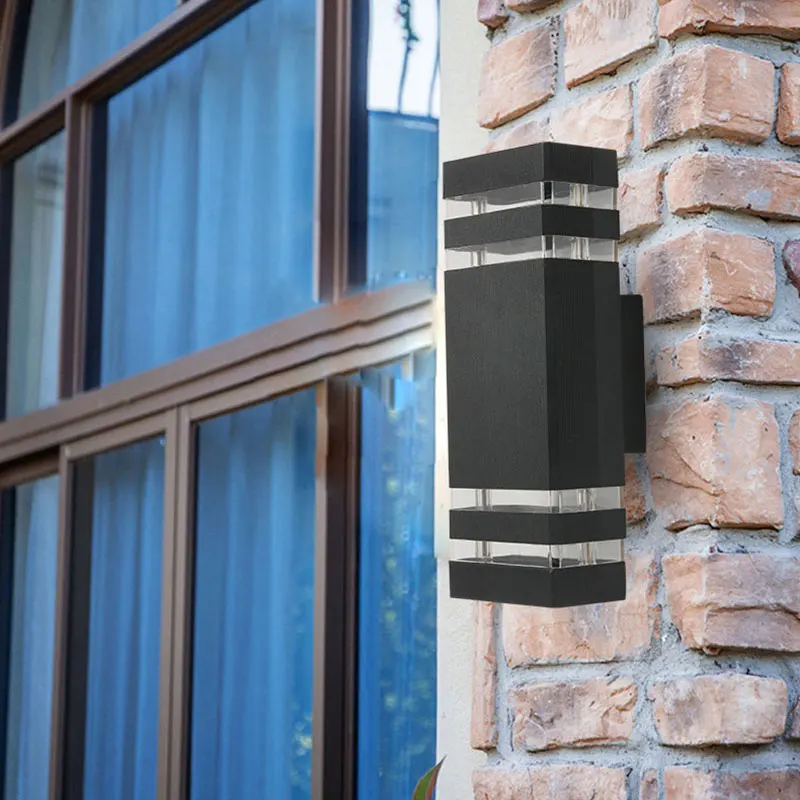 Qualidade ao ar Lâmpadas de Parede Lâmpada de Parede para Cima para Baixo Decoração da Casa Ip65 à Prova Luz de Parede Alta Livre Dlamp Água Alumínio Moderna Varanda Jardim Luzes Led