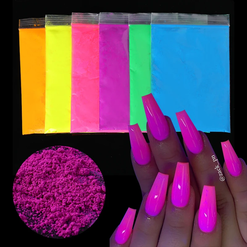 10 г светящийся порошок оптом светится в темноте долговечная светящаяся пудра для