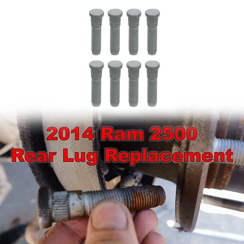 

8Pcs for Dodge Ram 2500 3500 2012-2020 Front or Rear Wheel Hub Stud 6509866AA Car Accessories