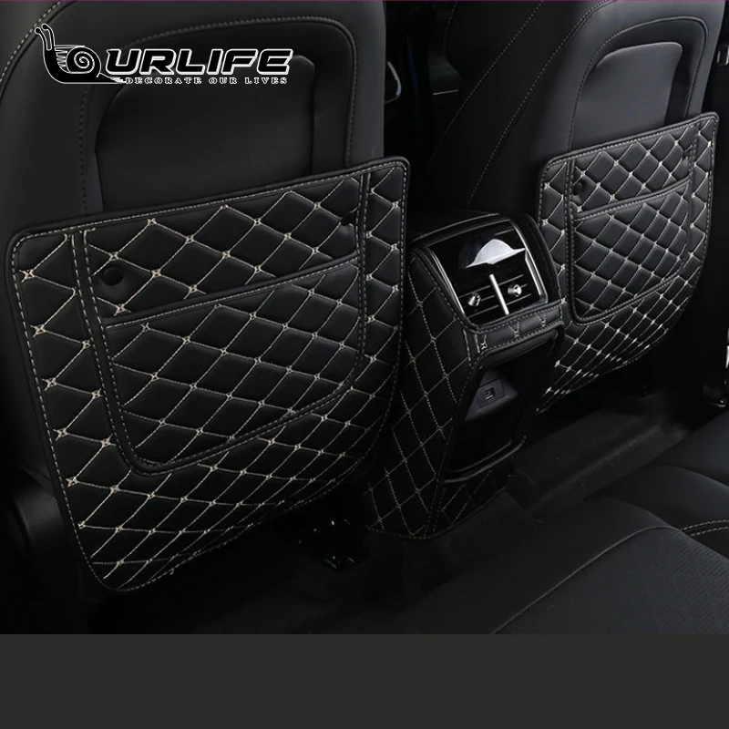 

Противоударный коврик для спинки автомобильного сиденья детский мультяшный защитный кожаный коврик против ударов для Geely Atlas Pro Azkarra 2021 2022 2023